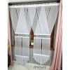 FR646 Schiebegardinen Y-Design Balkonpaneele mit Motiv 310 – 2er-Set weiß