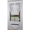 Schiebegardinen Balkon 210 cm FR728 mit schwarzem Laserausschnitt Motiv 310
