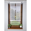 Schiebegardine weiß 60x117 cm mit Laserausschnitt geometrisch – FM729