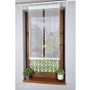 Schiebegardine weiß 60x127 cm mit Laserausschnitt geometrisch – FM729