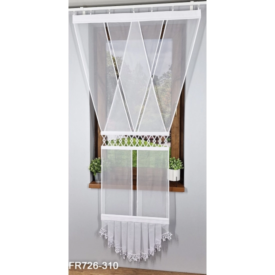 Schiebegardinen Balkonpaneel 225 cm mit Lasermotiv 310 FR726