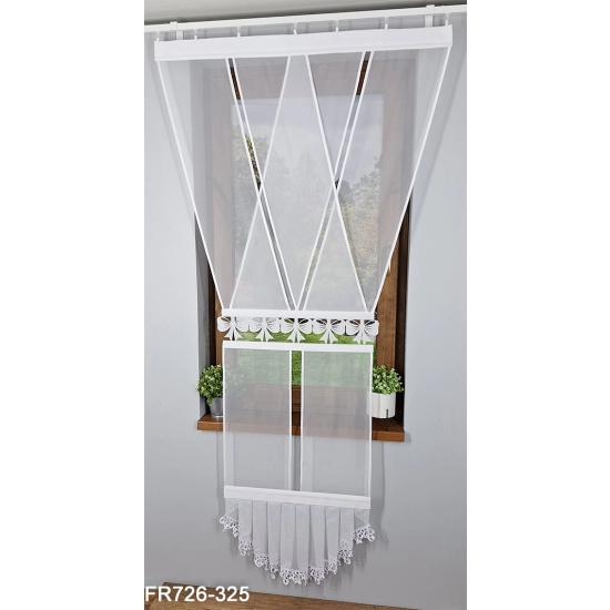Schiebegardinen Balkonpaneel 225 cm mit Lasermotiv 310 FR726